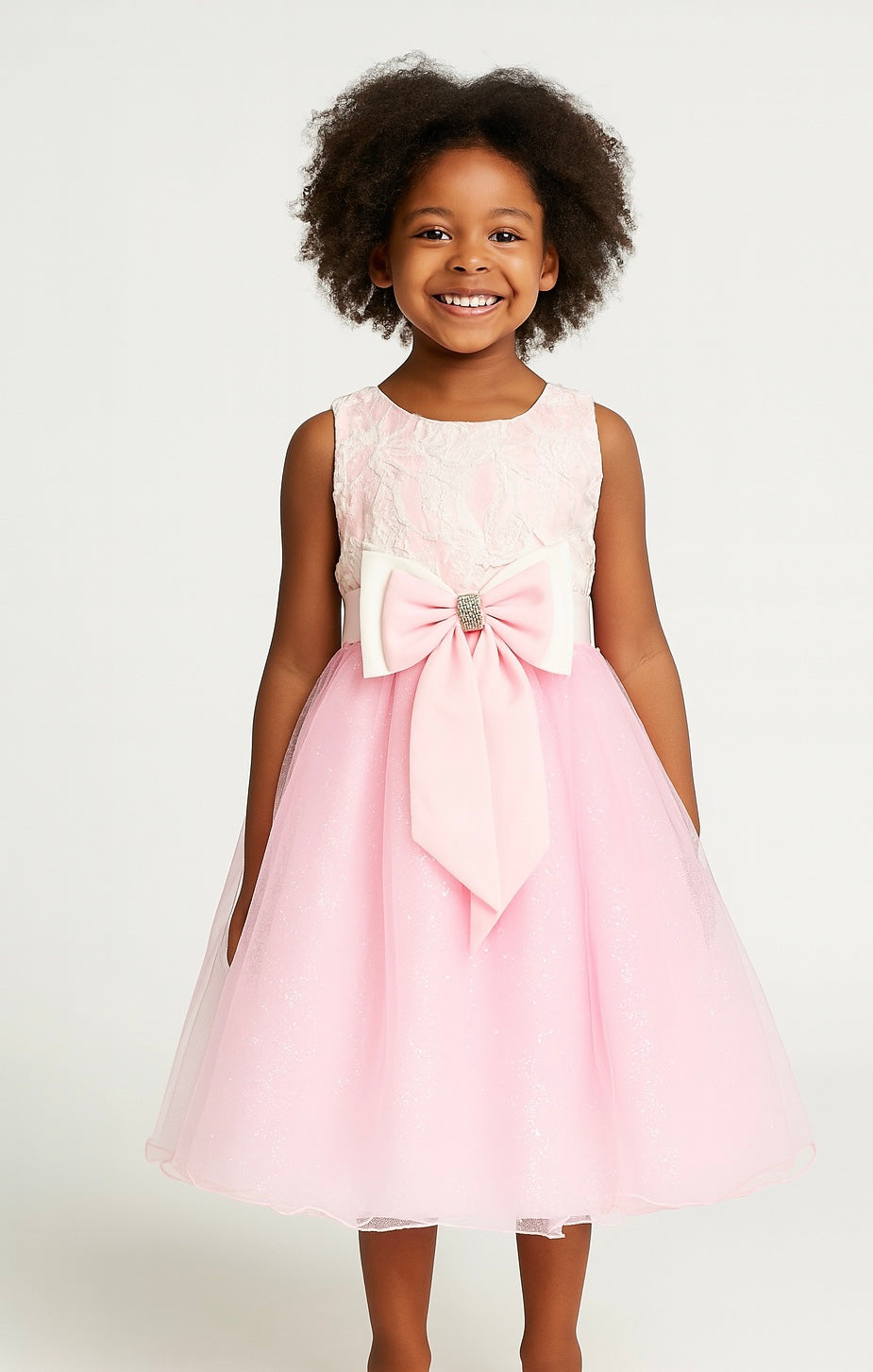 LIGHT PINK TISSUE PARTY DRESS SMS819LPNK