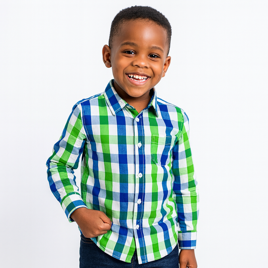 SOLO BOLD CHECK L/SL SHIRT MD1520