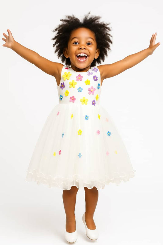 IVORY PETAL DRESS MD13IVY